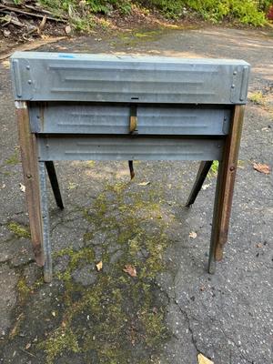 Vintage Metal & Wood Saw Horses