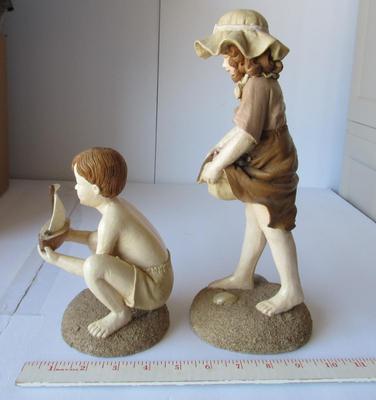 Adorable Large Summertime Beach Theme Figurines