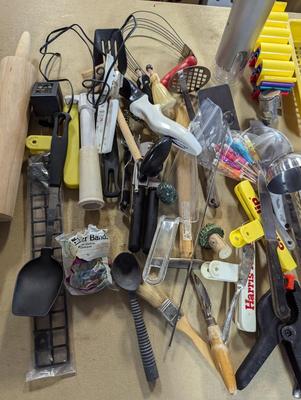 Assortment Of Kitchen Utensils
