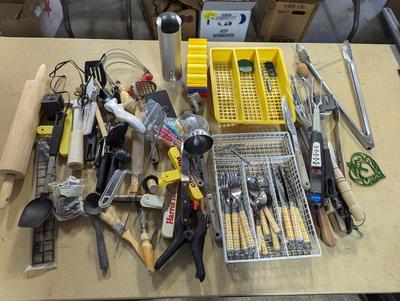 Assortment Of Kitchen Utensils