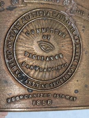Nos San Francisco Committee Vigilance Belt Buckle