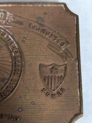 Nos San Francisco Committee Vigilance Belt Buckle
