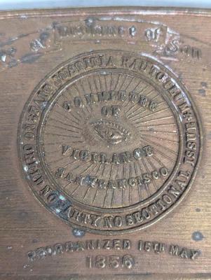 Nos San Francisco Committee Vigilance Belt Buckle