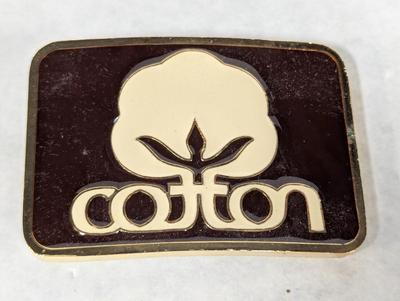 Cotton Inc Belt Buckle