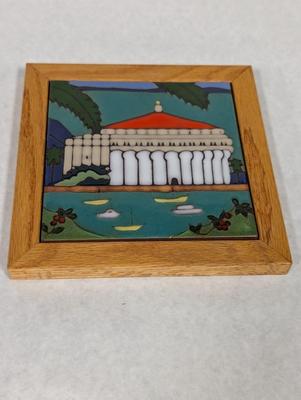 Hand Painted Triiton Catalina Casino Tile