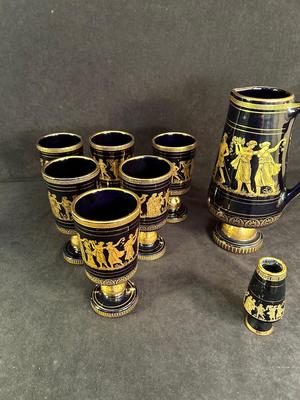 Lot 135.5 Greek Ceramic Beverage Set
