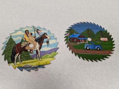 7 1/4" Hand Painted Saw Blades