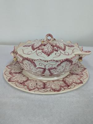 Vintage Jay Will Fred Portugal Andrea Sadek Tureen, Ladle, Lid & Serving Plate