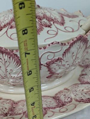 Vintage Jay Will Fred Portugal Andrea Sadek Tureen, Ladle, Lid & Serving Plate