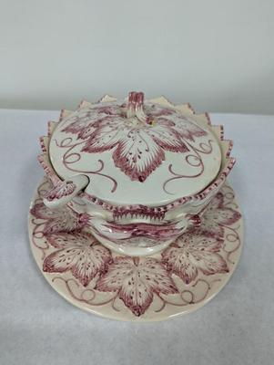 Vintage Jay Will Fred Portugal Andrea Sadek Tureen, Ladle, Lid & Serving Plate