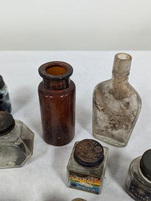Vintage Brown & Clear Bottles
