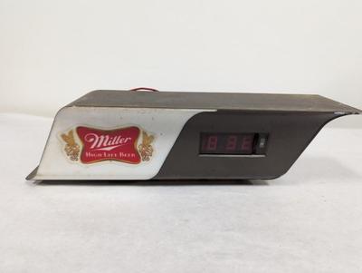 Miller High Life Beer Clock Sign