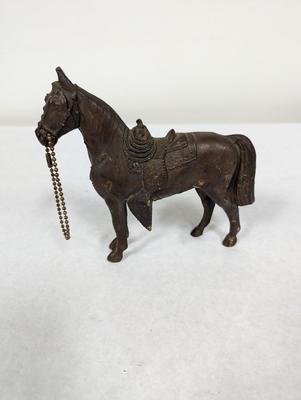 Vintage Brass Metal Horse