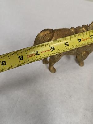 Vintage Brass Metal Horse