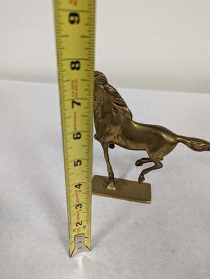 Vintage Brass Galloping Racing Horse