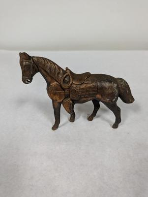 Vintage Brass Metal Horse