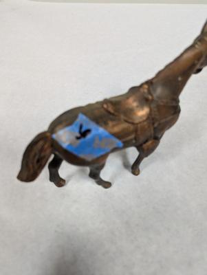 Vintage Brass Metal Horse