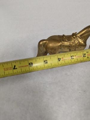 Vintage Brass Metal Horse