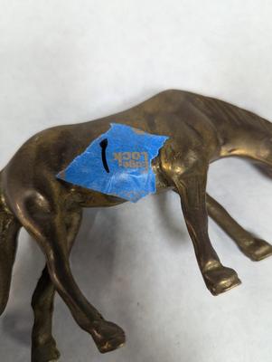 Vintage Brass Horse Grazing Choice 1