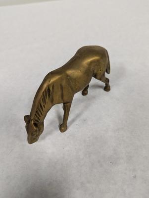Vintage Brass Horse Grazing Choice 2
