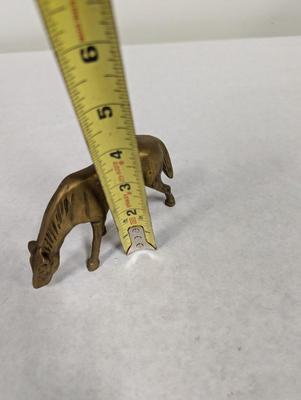 Vintage Brass Horse Grazing Choice 2