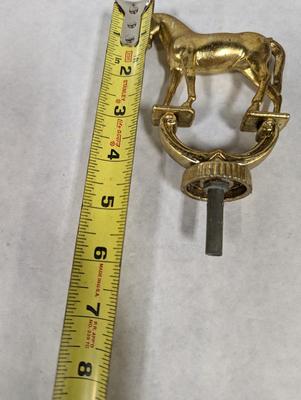 Vintage Brass Horse Trophy Topper