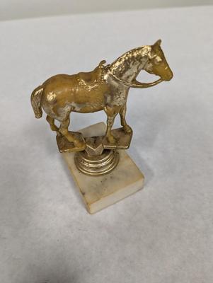 Vintage Brass Horse Trophy