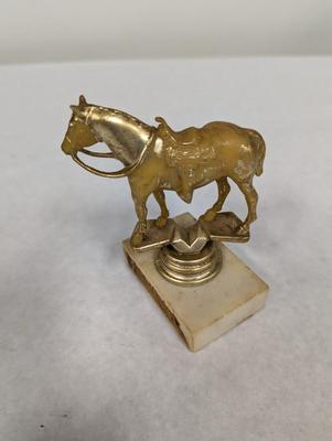 Vintage Brass Horse Trophy