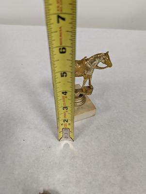 Vintage Brass Horse Trophy