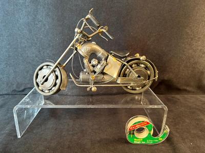 Lot 11 Metal Motorcycle Sculpture