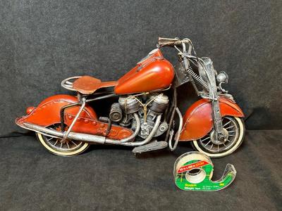 Lot 12. Sculpture of Vintage Motorcycle
