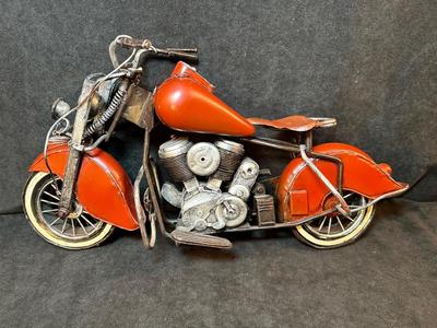 Lot 12. Sculpture of Vintage Motorcycle