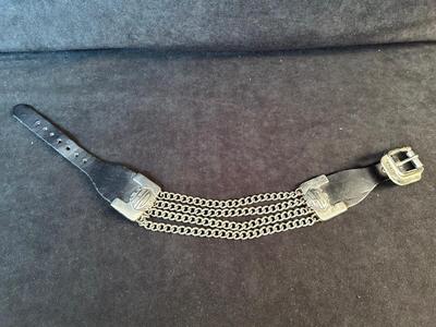 Lot 27. Logo Leather Collar