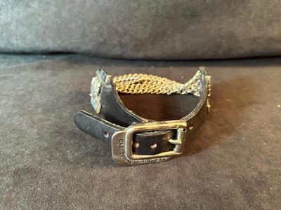 Lot 27. Logo Leather Collar