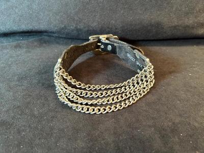 Lot 27. Logo Leather Collar