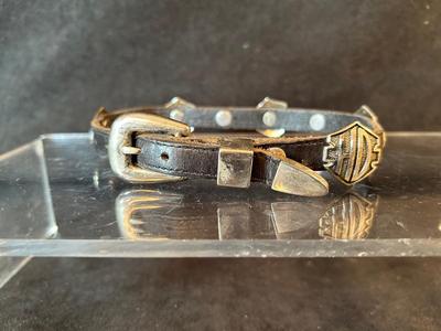 Lot 28. Logo Leather Collar