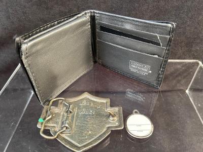 Lot 30. Wallet and Belt Buckle