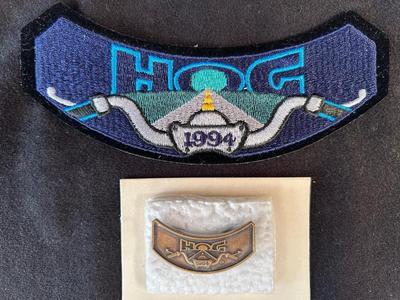 Lot 47. "HOG" Patch and Pin. 1994