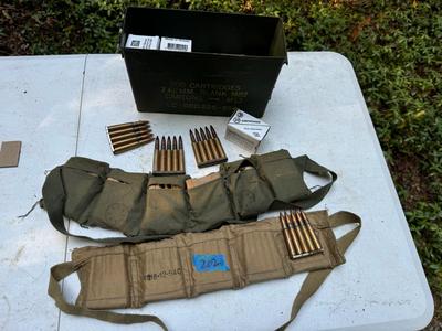 Ammo Box with Ammo Belts and Blanks