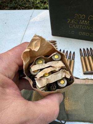 Ammo Box with Ammo Belts and Blanks