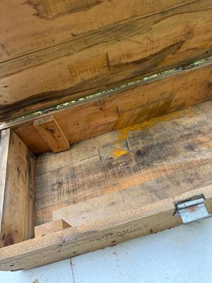 Wooden Explosives Crate with Lid