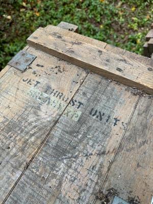 Wooden Explosives Crate with Lid