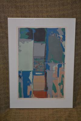 Framed & Matted ‘Screens’ Print 2/5 Signed Walt Bradshaw 33.75”x24”