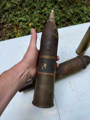 Vintage Mortar Heads and Shell Casings #207