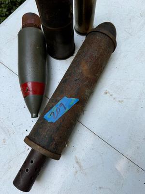 Vintage Mortar Heads and Shell Casings #207