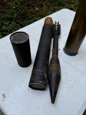 Mortar and Shell Casing, Missile w Case