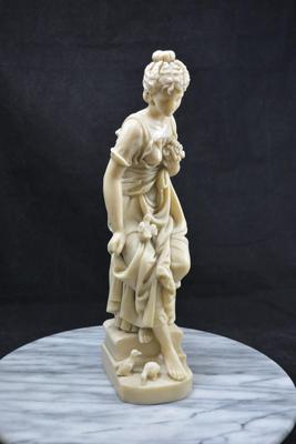 Vintage Donna Greca Pensante Resin Statuette 12”