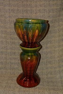 A. Weller Style Jardiniere w/ Stand
