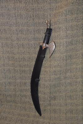Vintage Wing Hilt, Unicorn Pommel Short Scimitar w/ Scabbard 26.75”