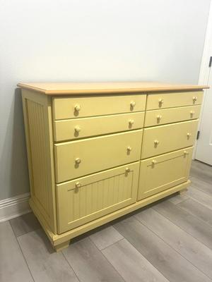 Yellow Wooden Dresser